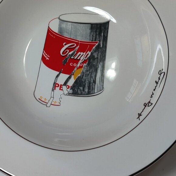 Tomato Soup Bowls Art Can Block Series of 4, signed by Pop Artist Andy Warhol. - Picture 4 of 9